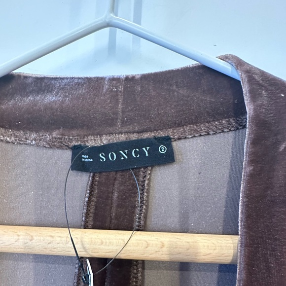 Soncy long sleeve open front kimono in dusty mauve NWT Size 12/14 - Picture 4 of 4